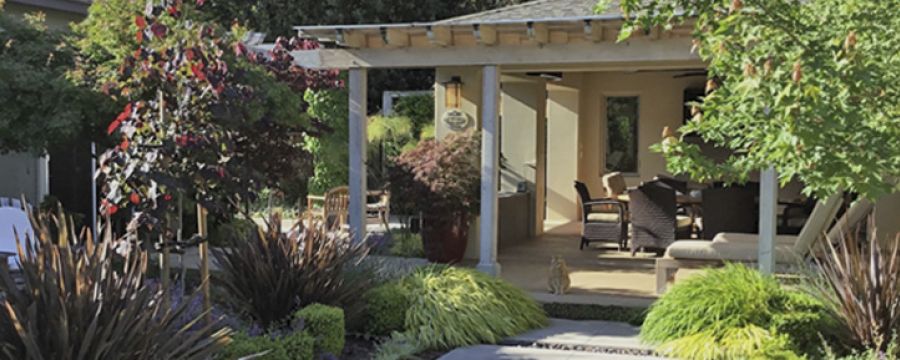 landscape backyard design menlo park
